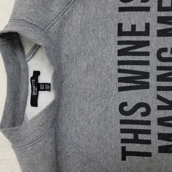 Brunette The Label "This Wine Is Making Me Awesome" sweater - Picture 3 of 6